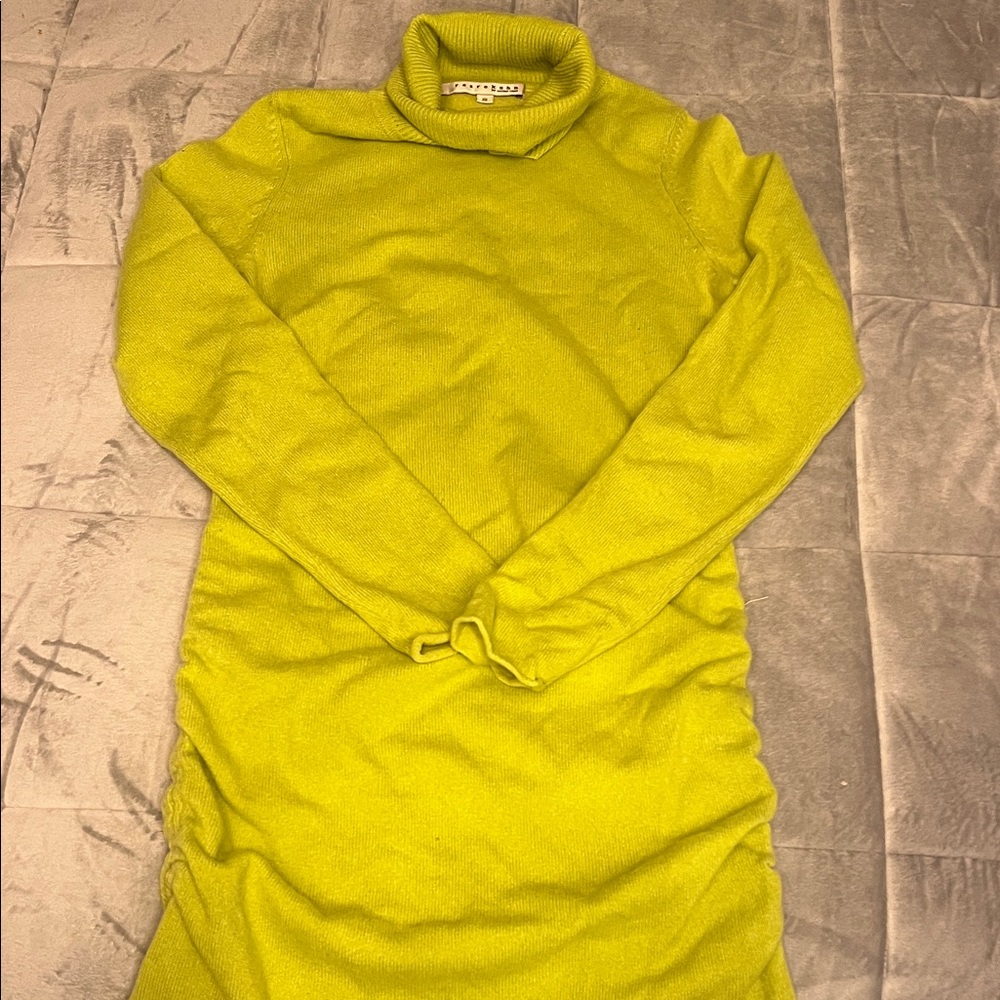 Lime Green Turtleneck Sweater